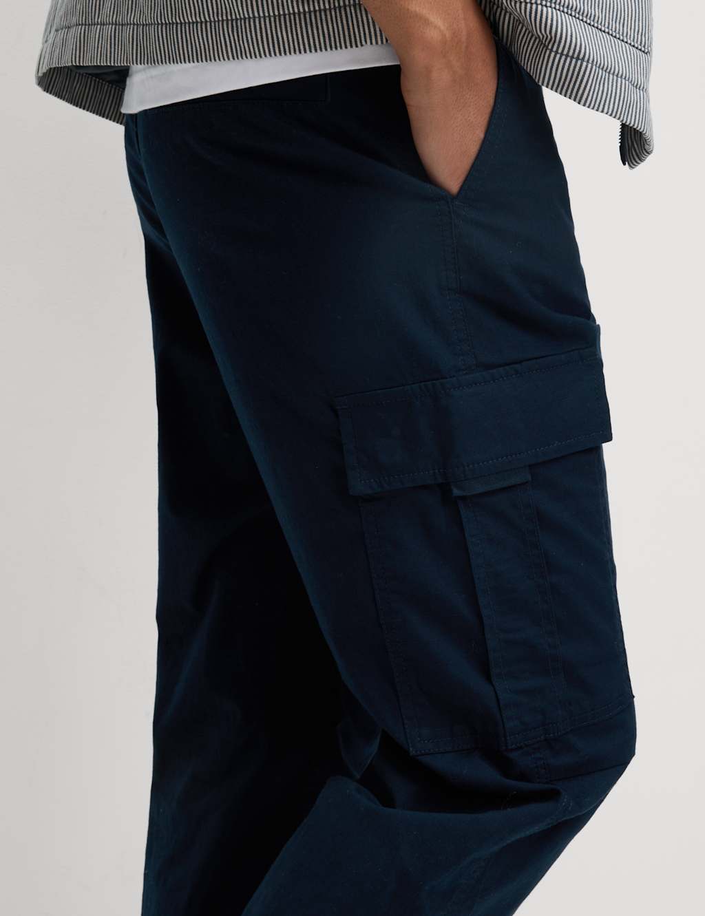 Slim Fit Ripstop Cargo Trousers