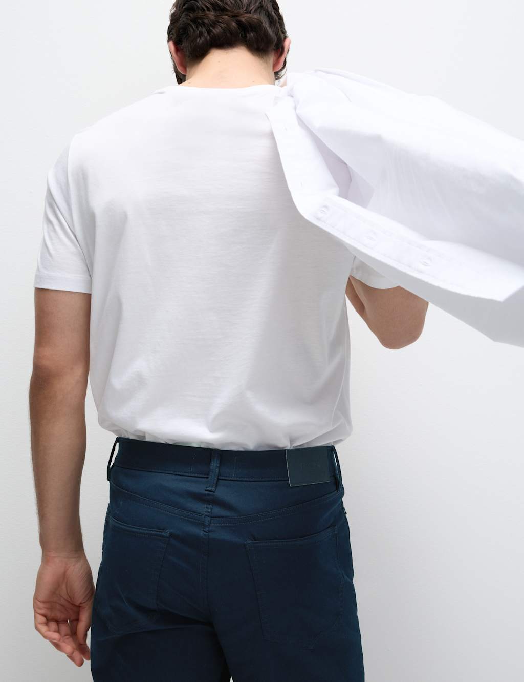 Straight fit Textured 5 Pocket Trousers