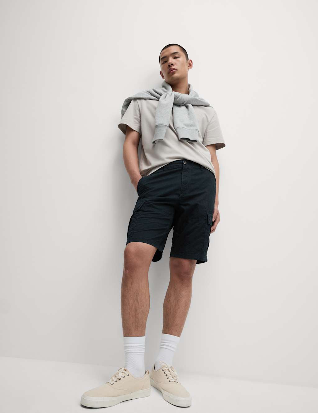 Pure Cotton Lightweight Cargo Shorts