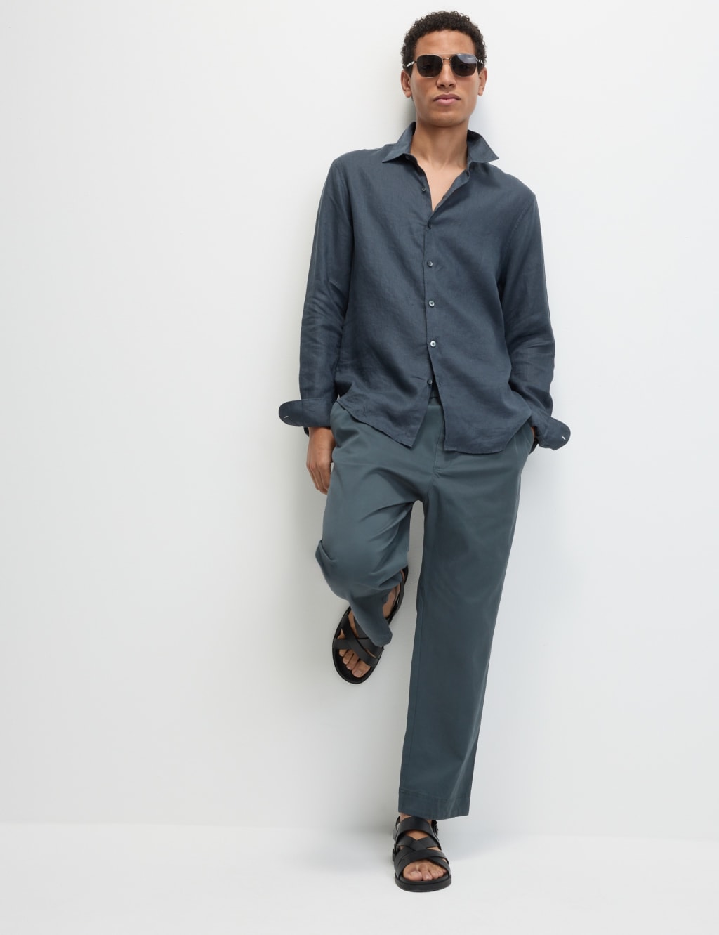 Tapered Fit Elasticated Waist Trousers