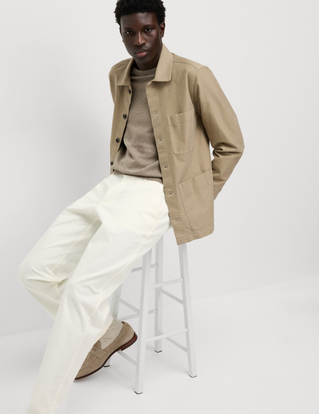 Loose Fit Stretch Chinos
