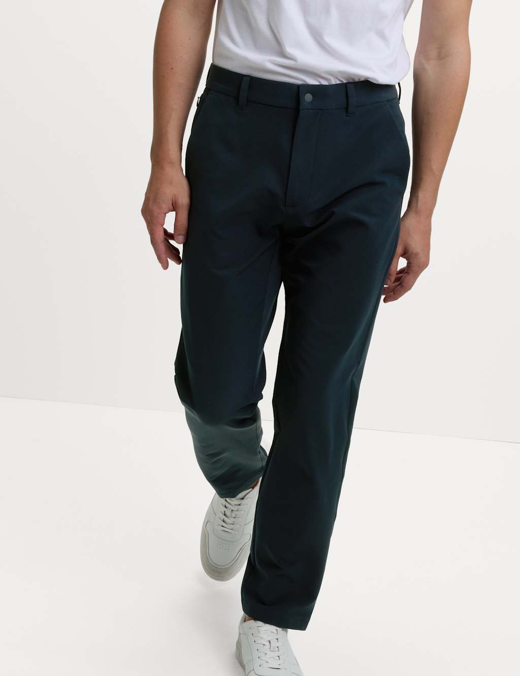 M&S Regular Fit Thermal Technical Chinos Navy