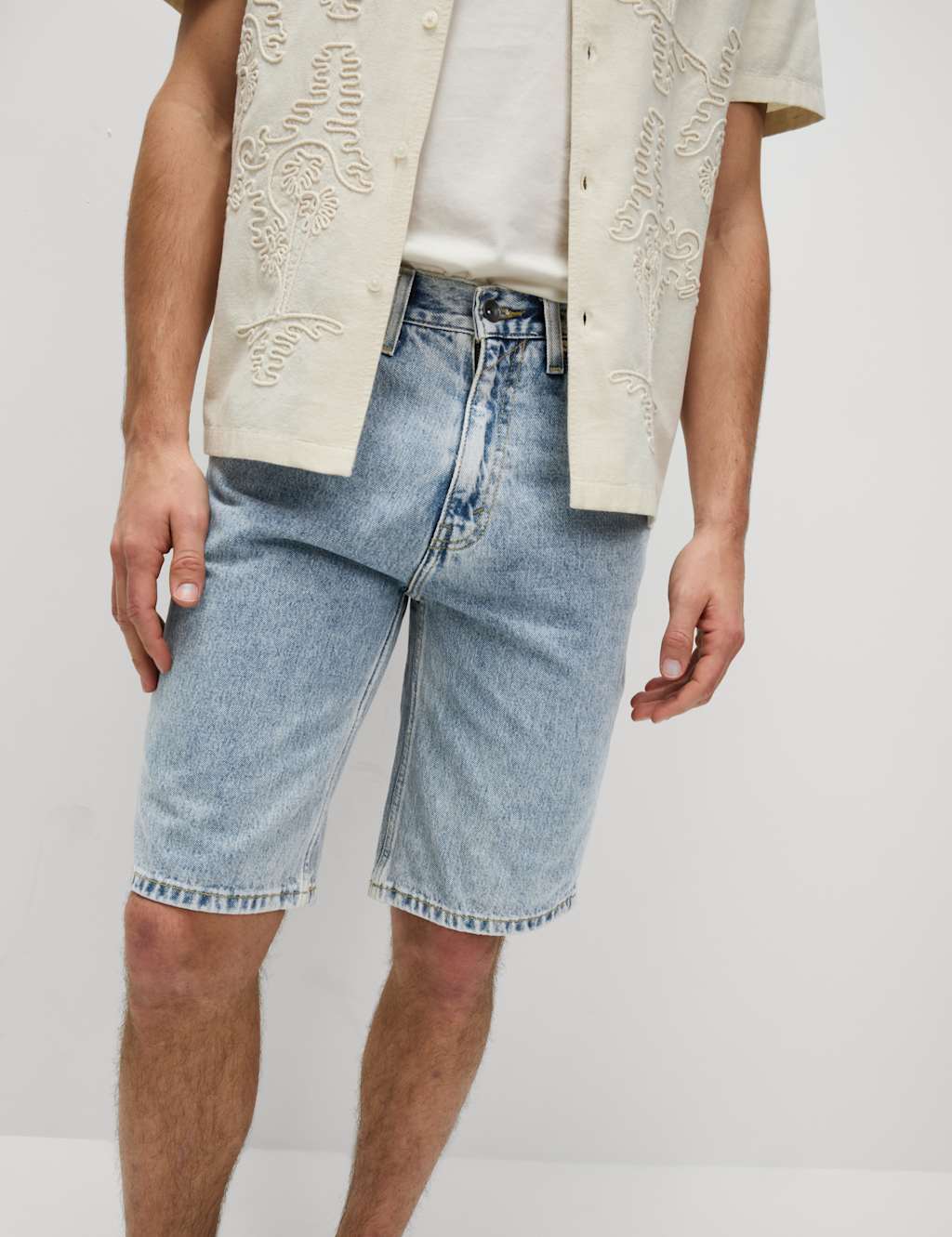 Authentic Relaxed Straight Fit Denim Shorts