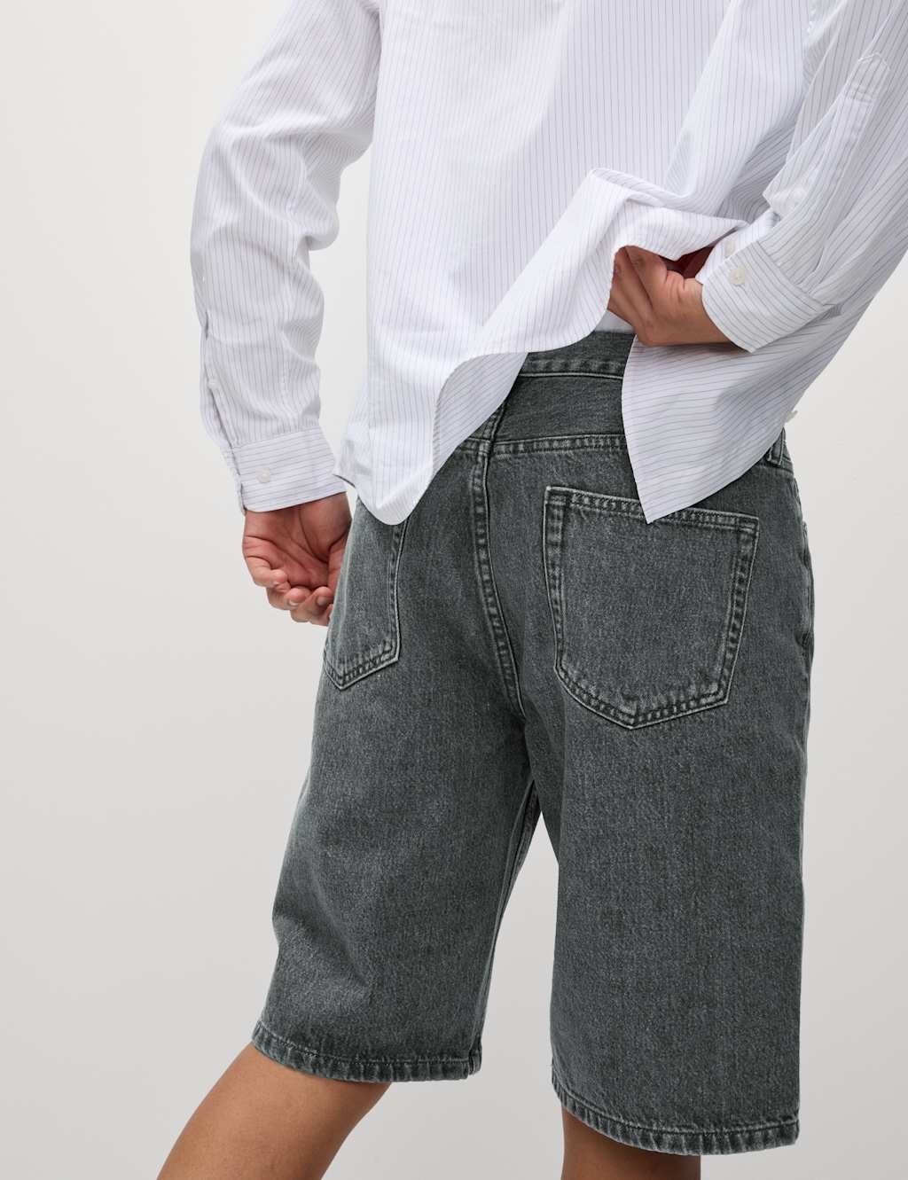 Authentic Relaxed Straight Fit Denim Shorts