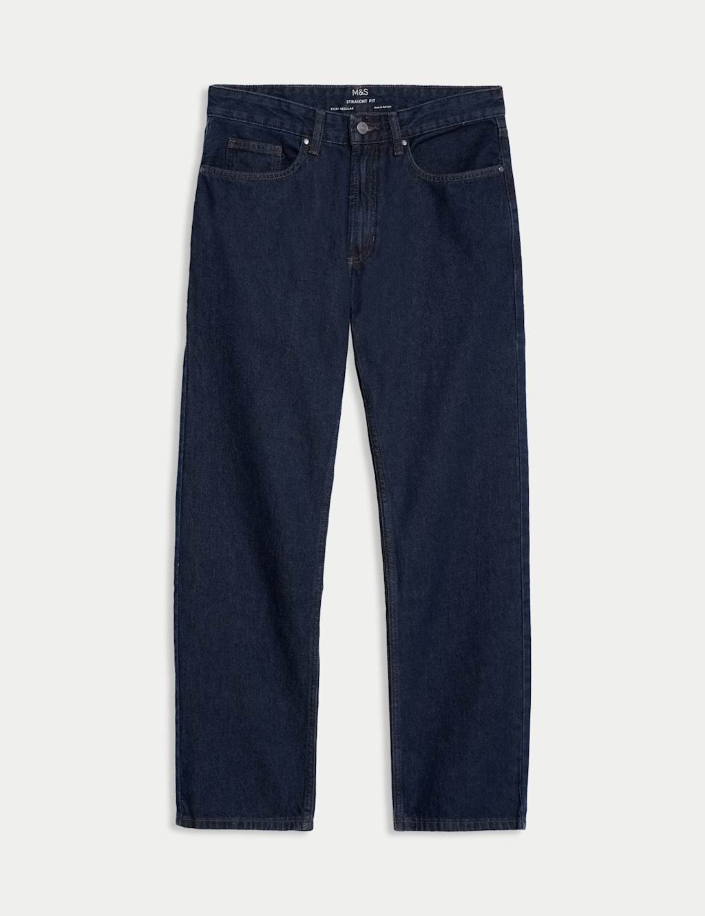 Straight Fit Pure Cotton Jeans