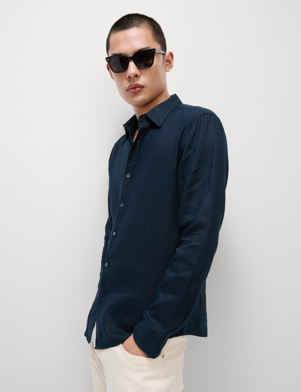 Slim Fit Pure Linen Shirt