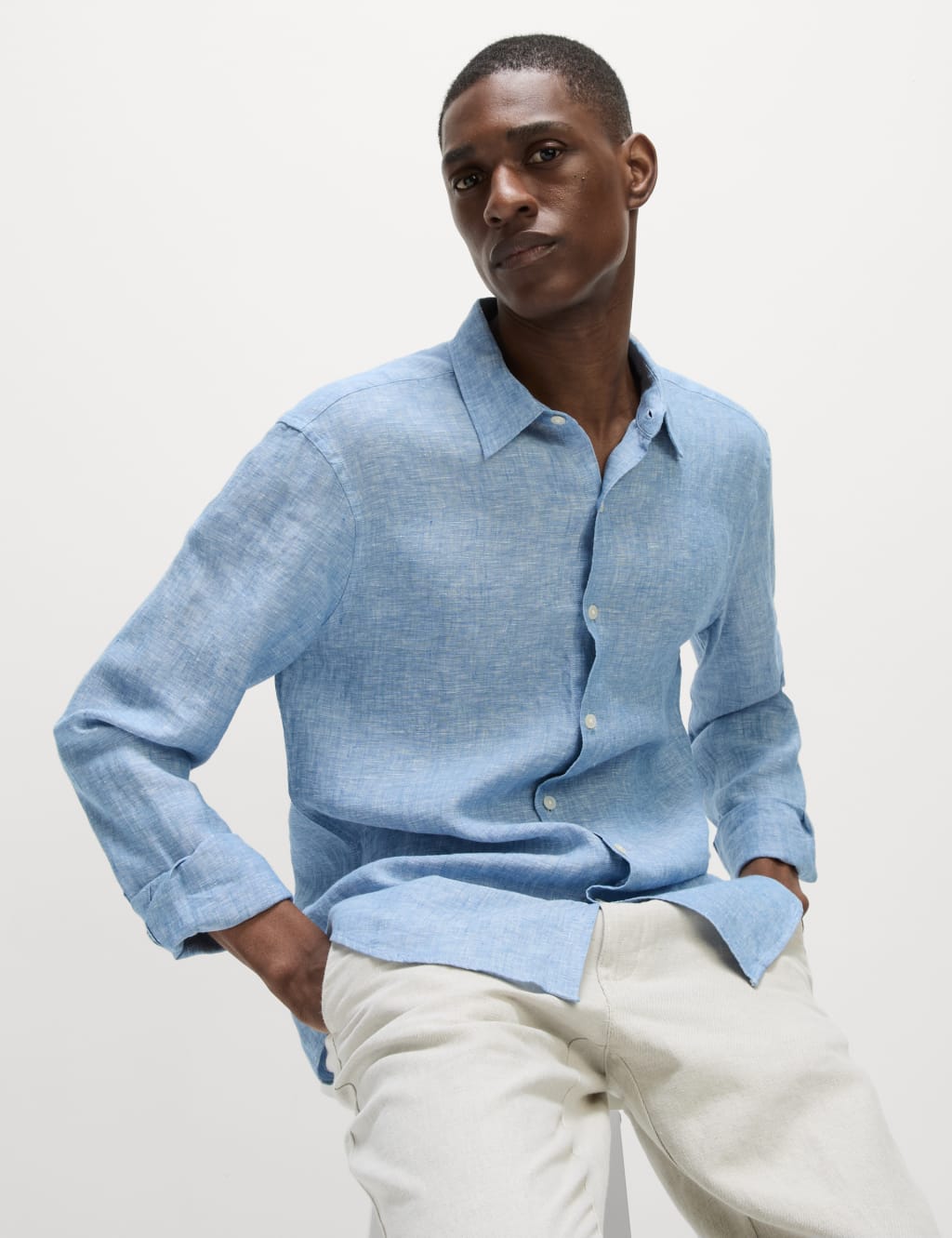Slim Fit Pure Linen Shirt