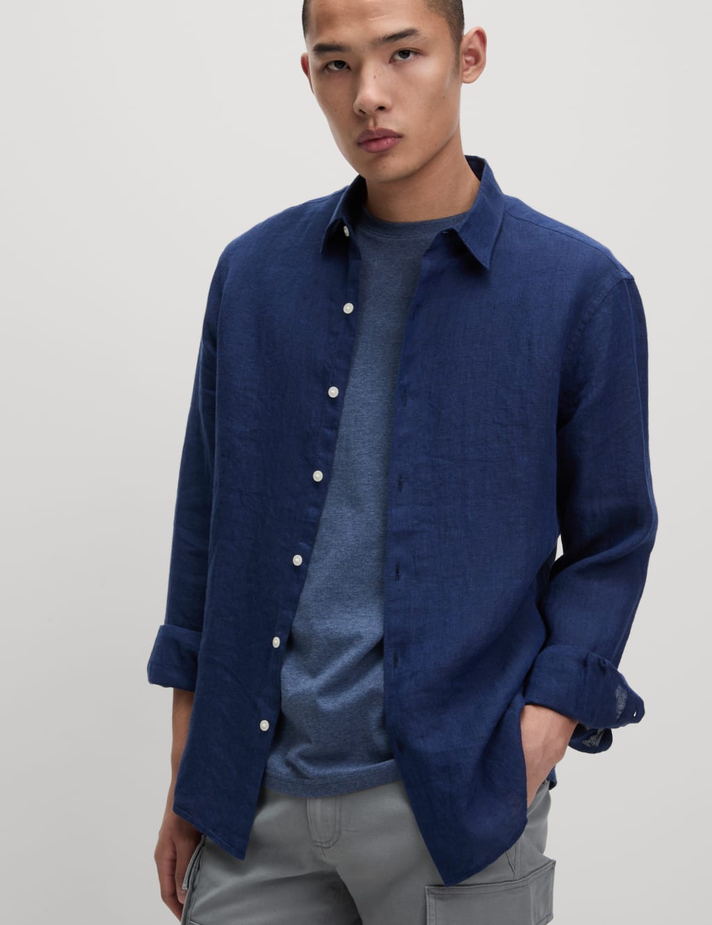Slim Fit Pure Linen Shirt