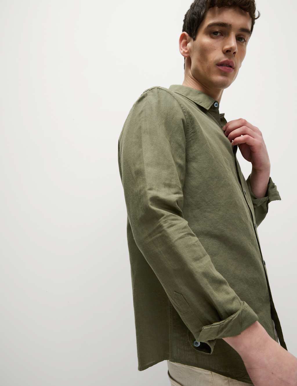 Cotton Linen Blend Shirt