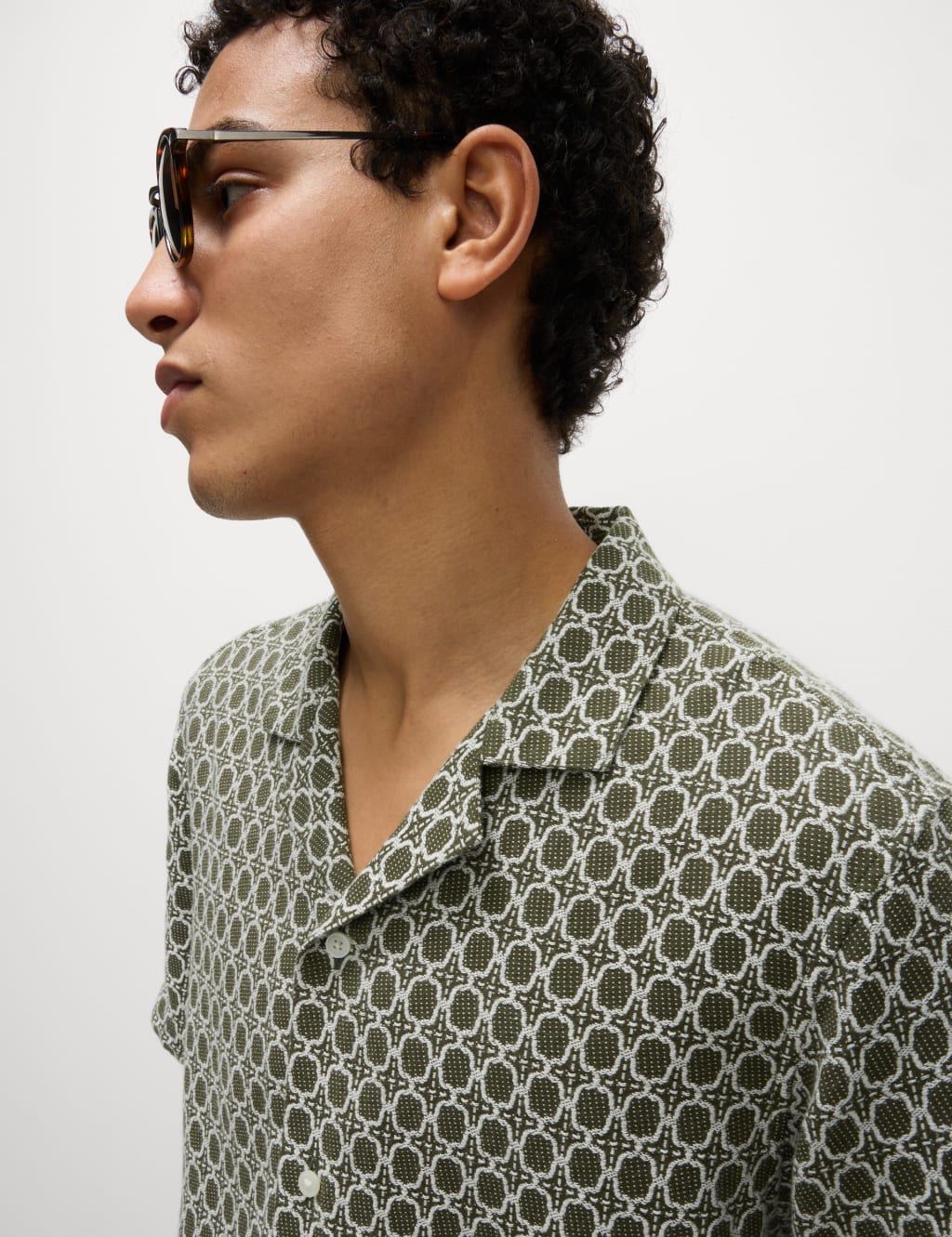 Cotton Rich Jacquard Shirt