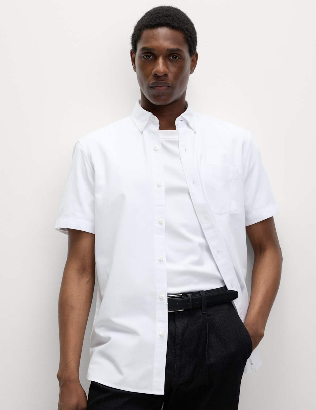 Easy Iron Cotton Rich Oxford Shirt