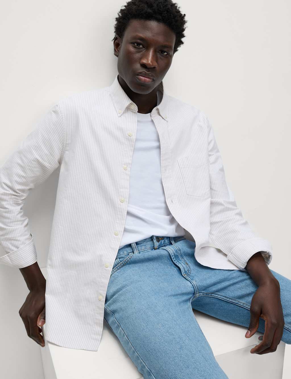 The Ultimate Pure Cotton Striped Oxford Shirt