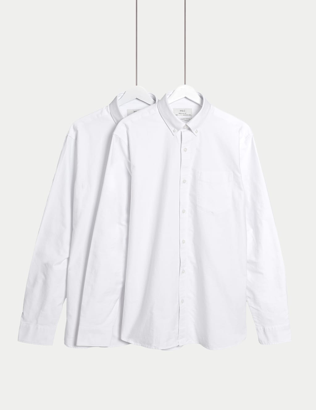 The Ultimate 2pk Regular Fit Pure Cotton Oxford Shirts