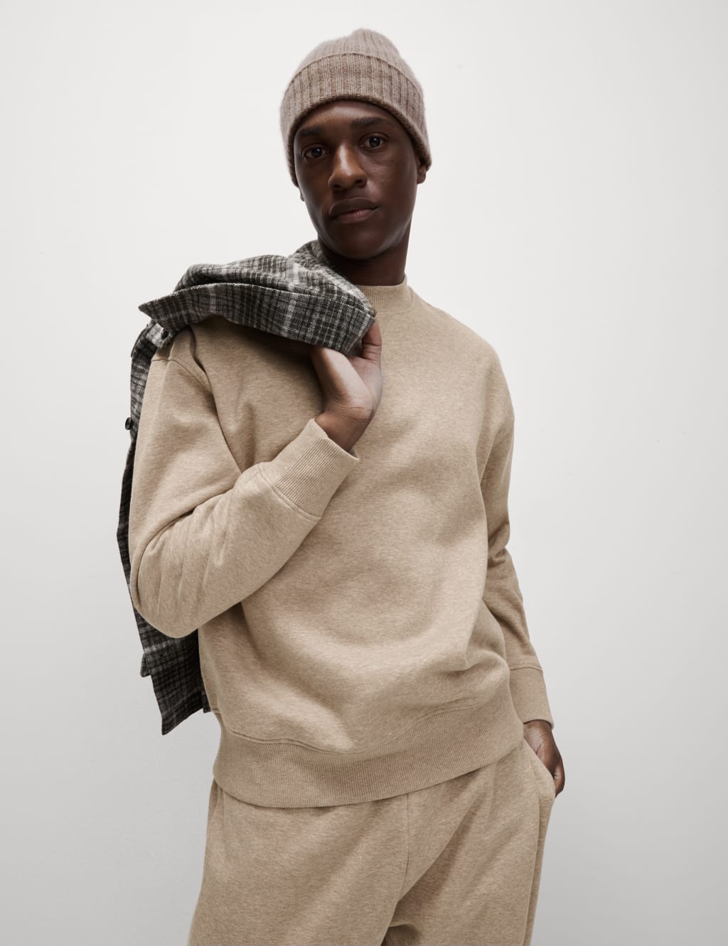 Mens beige sweatshirt clearance