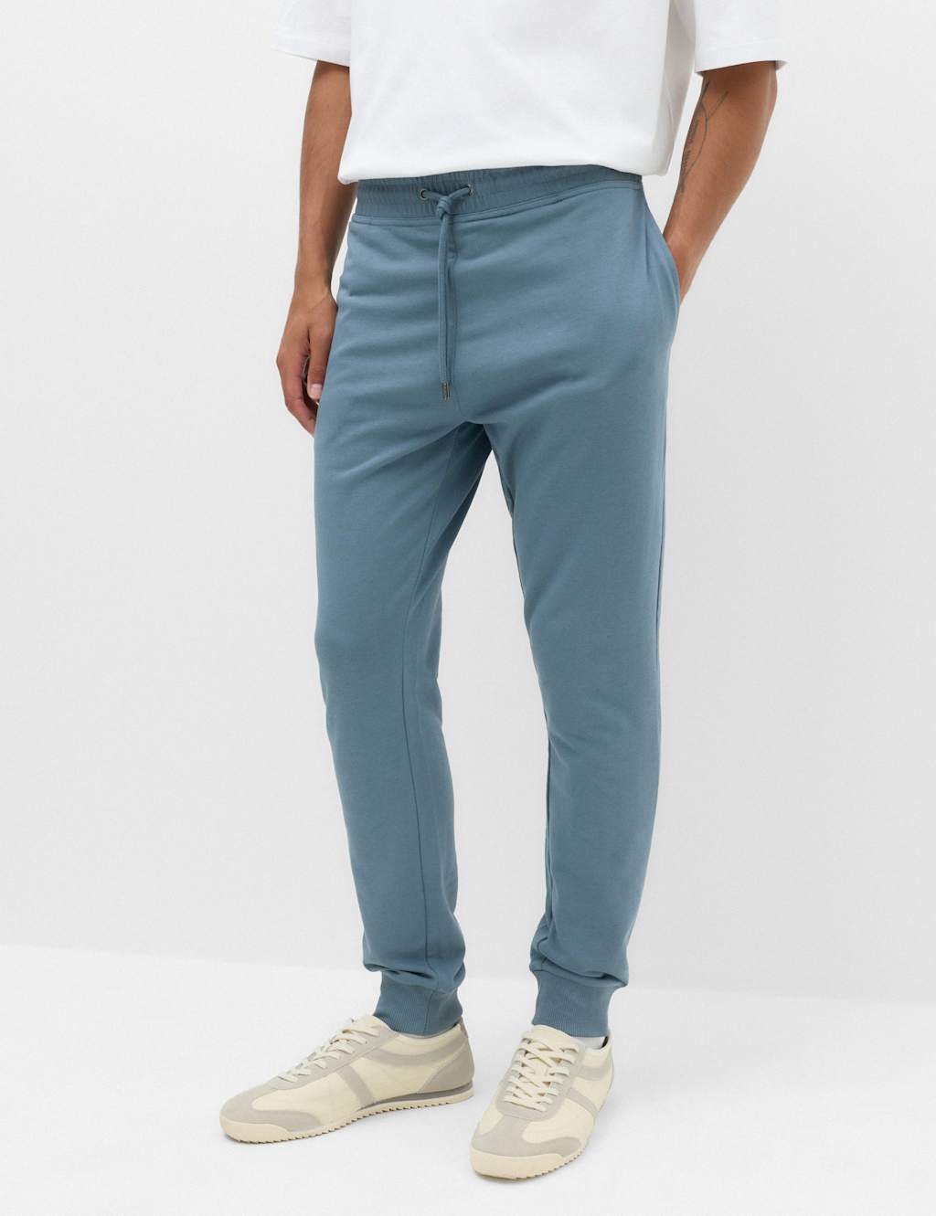 M&S Men's Cuffed Joggers - M - Dark Airforce