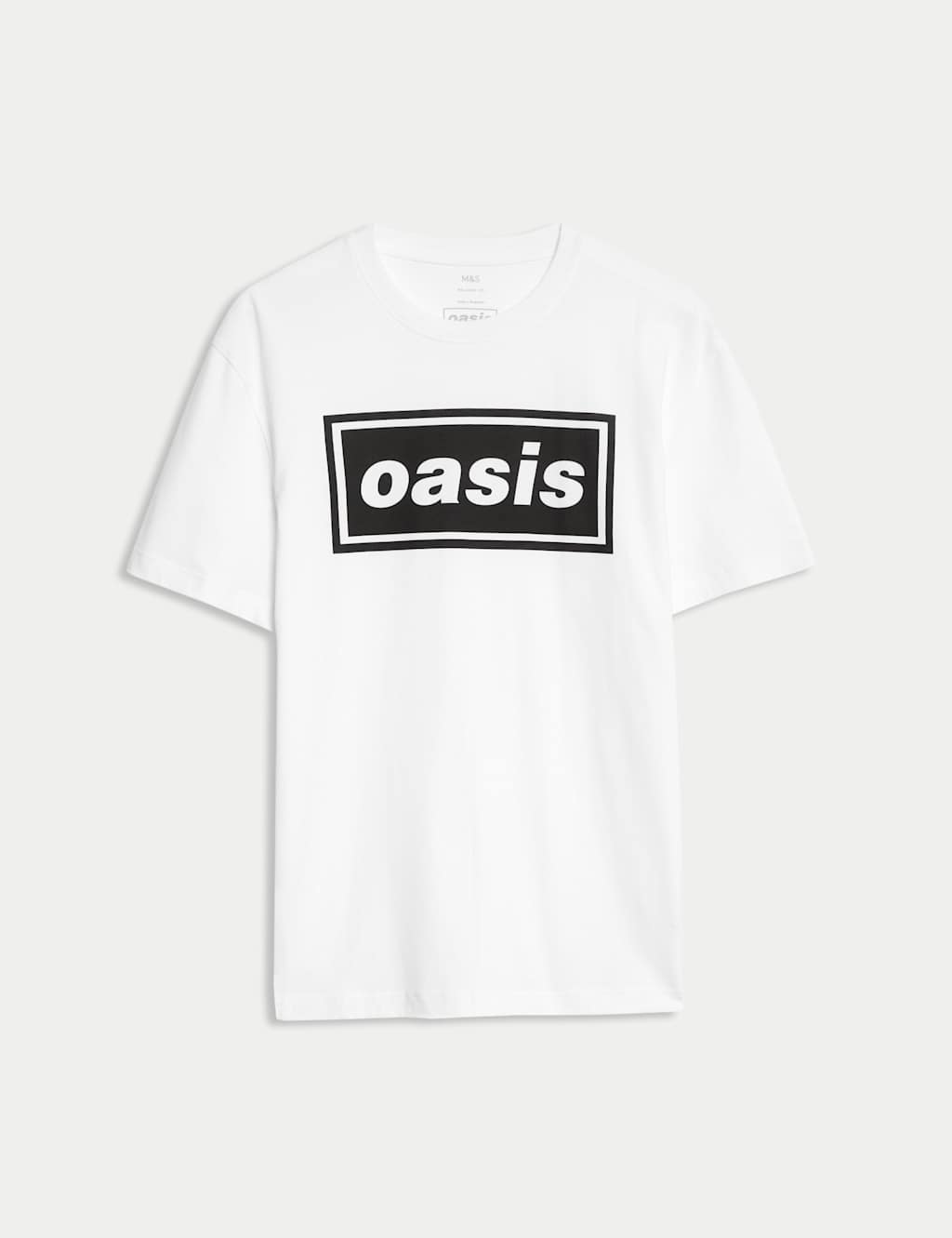 M&S Men's Pure Cotton Oasis T-Shirt - 2XL - White