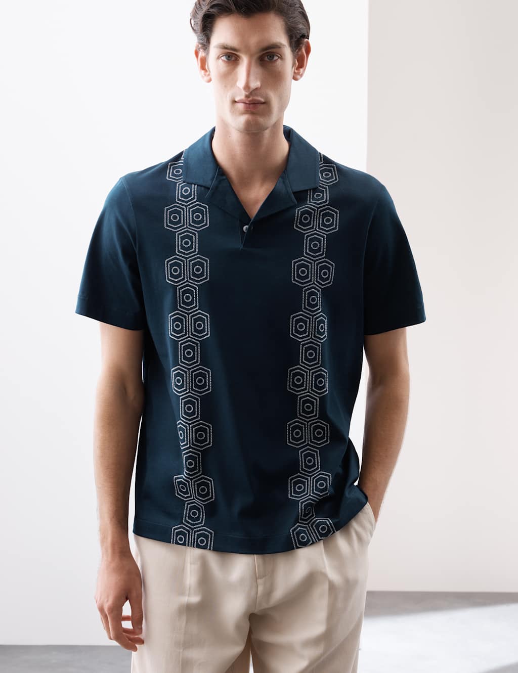 Pure Supima® Cotton Embroidered Polo Shirt