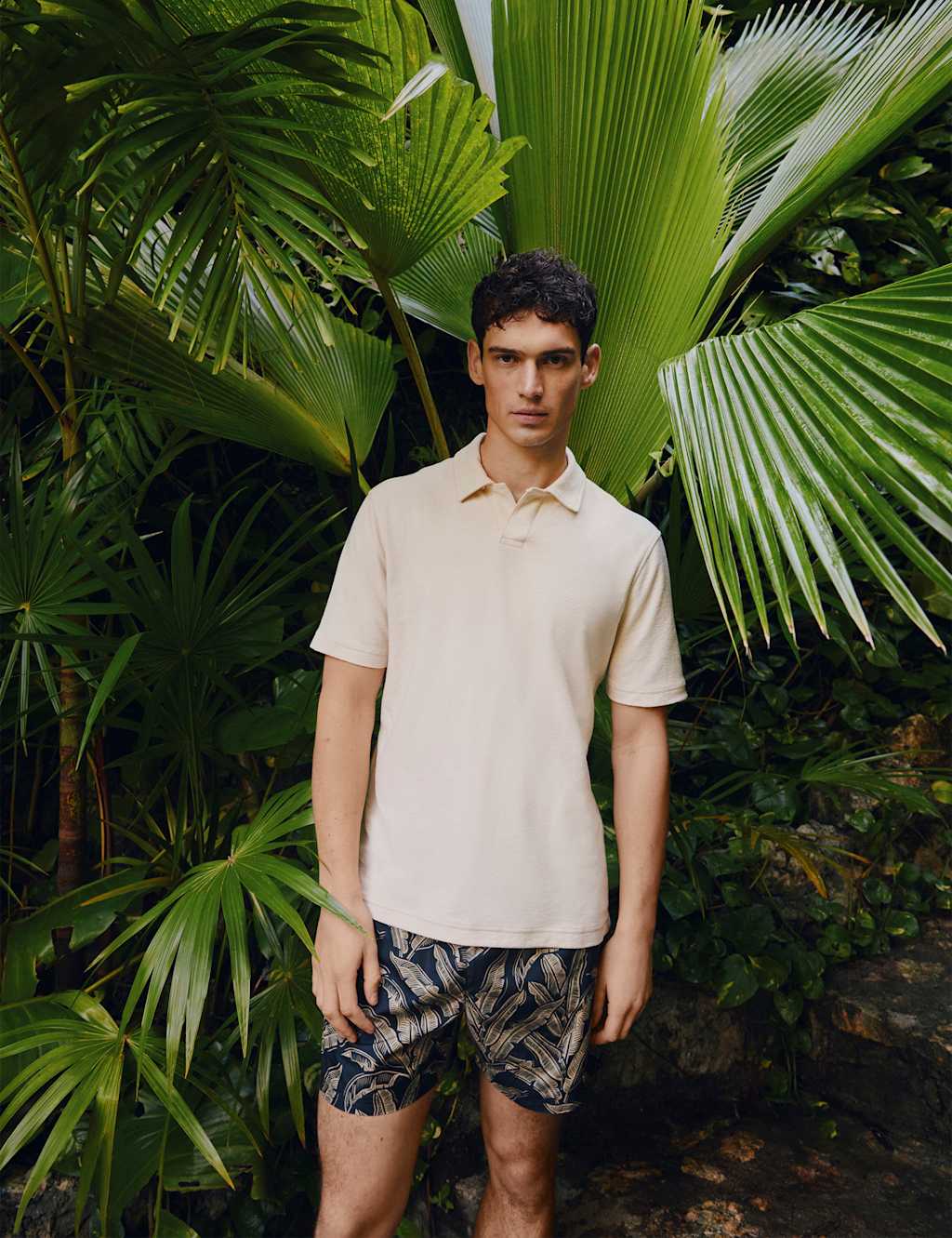 Cotton Rich Textured Polo Shirt