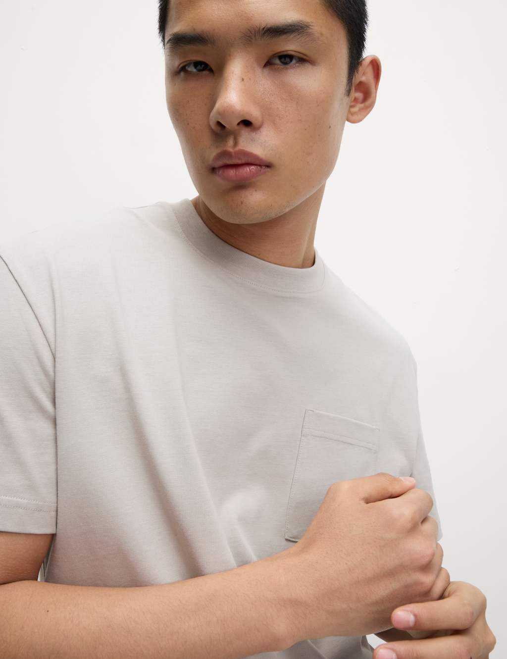 Pure Cotton Midweight Pocket T-shirt