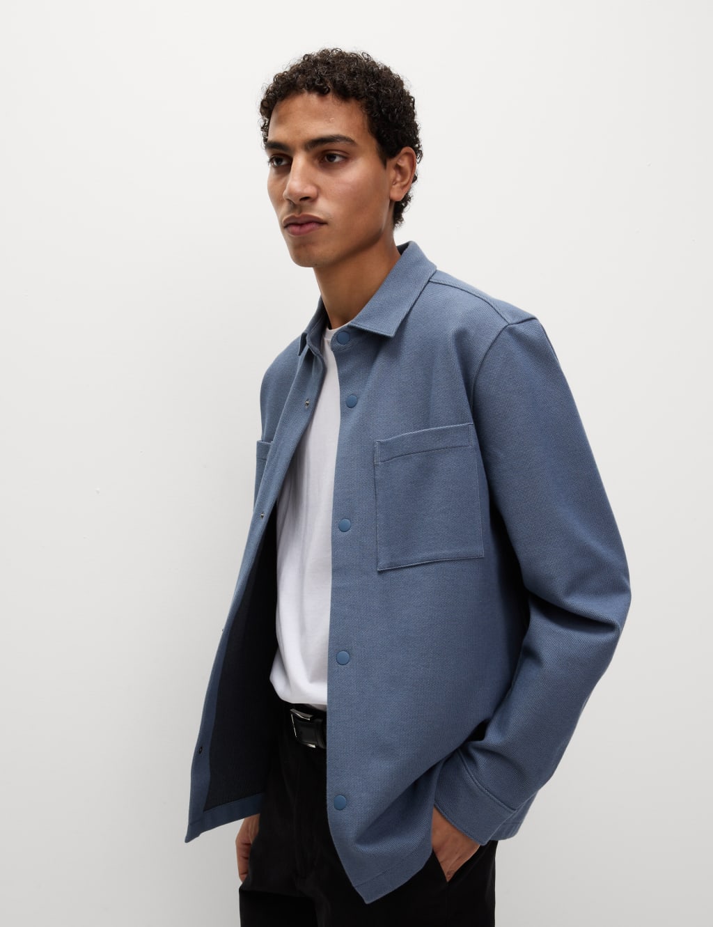 Smart Two Pocket Overshirt with Stretch