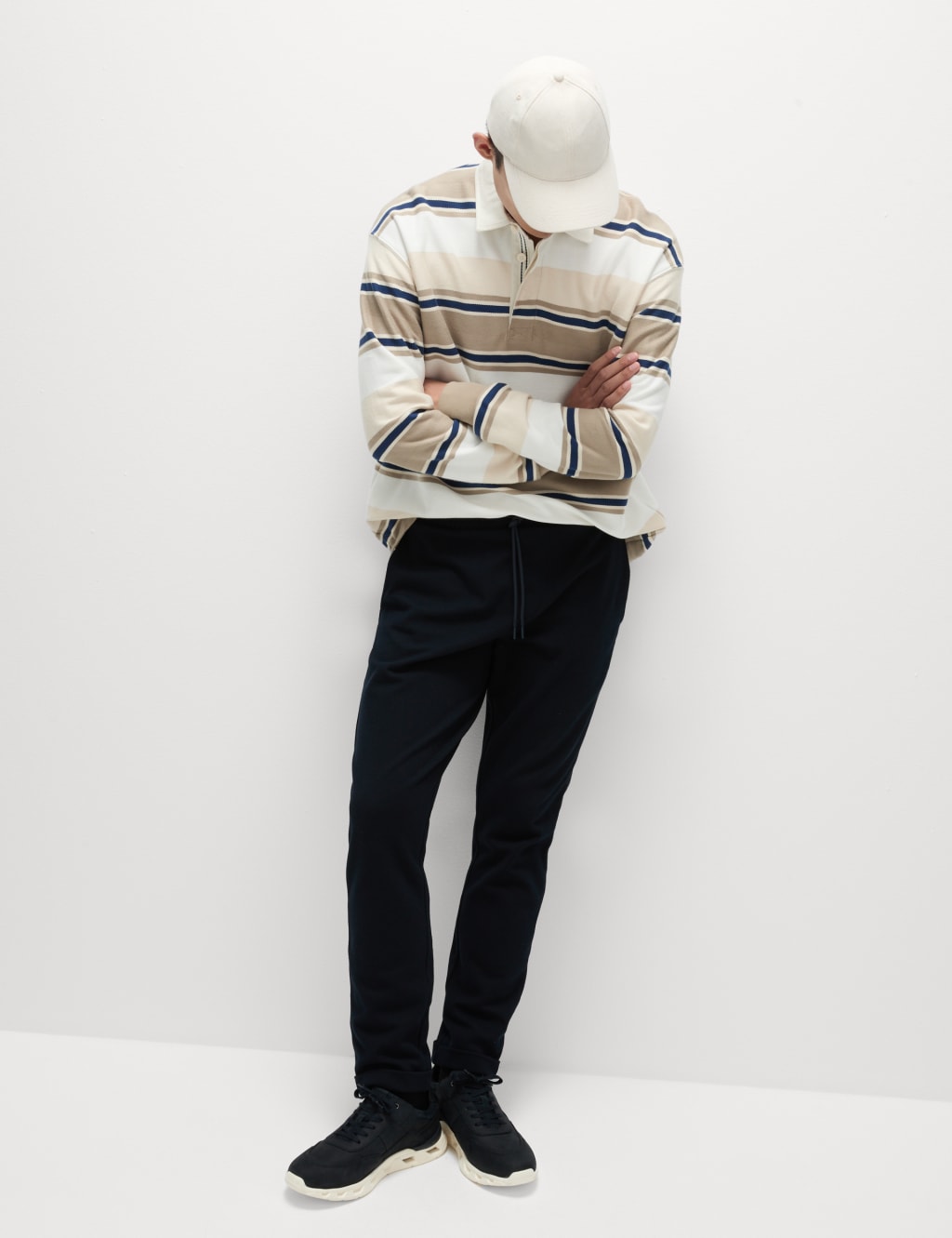 Smart Tapered Joggers with Stretch
