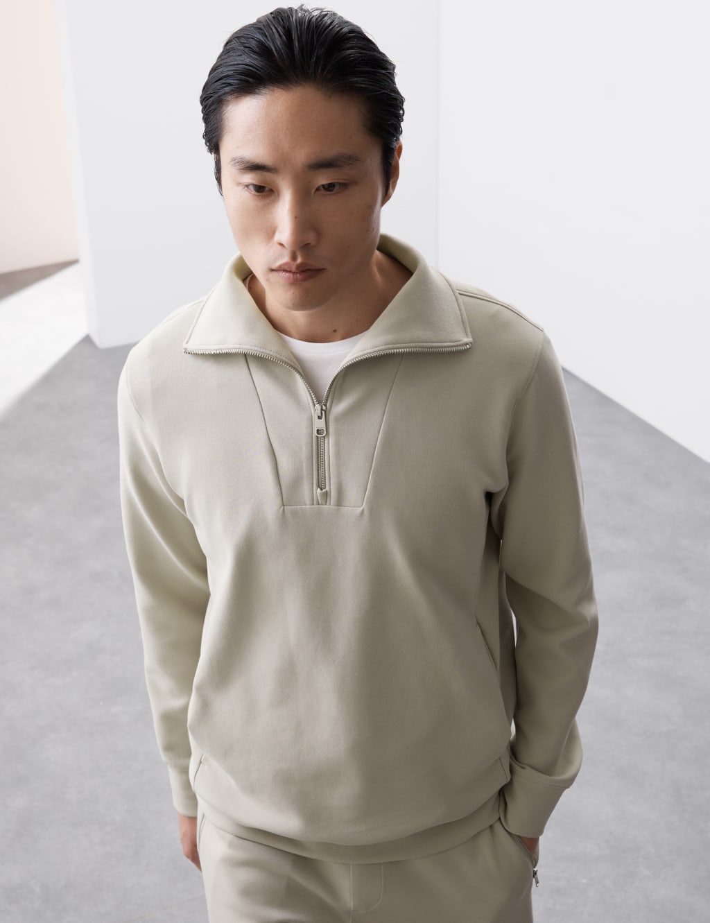 Collared hoodie store