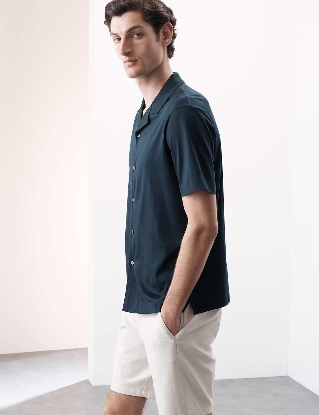 Pure Cotton Revere Polo Shirt