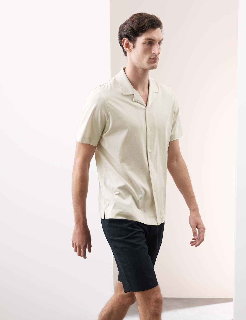 Pure Cotton Revere Polo Shirt
