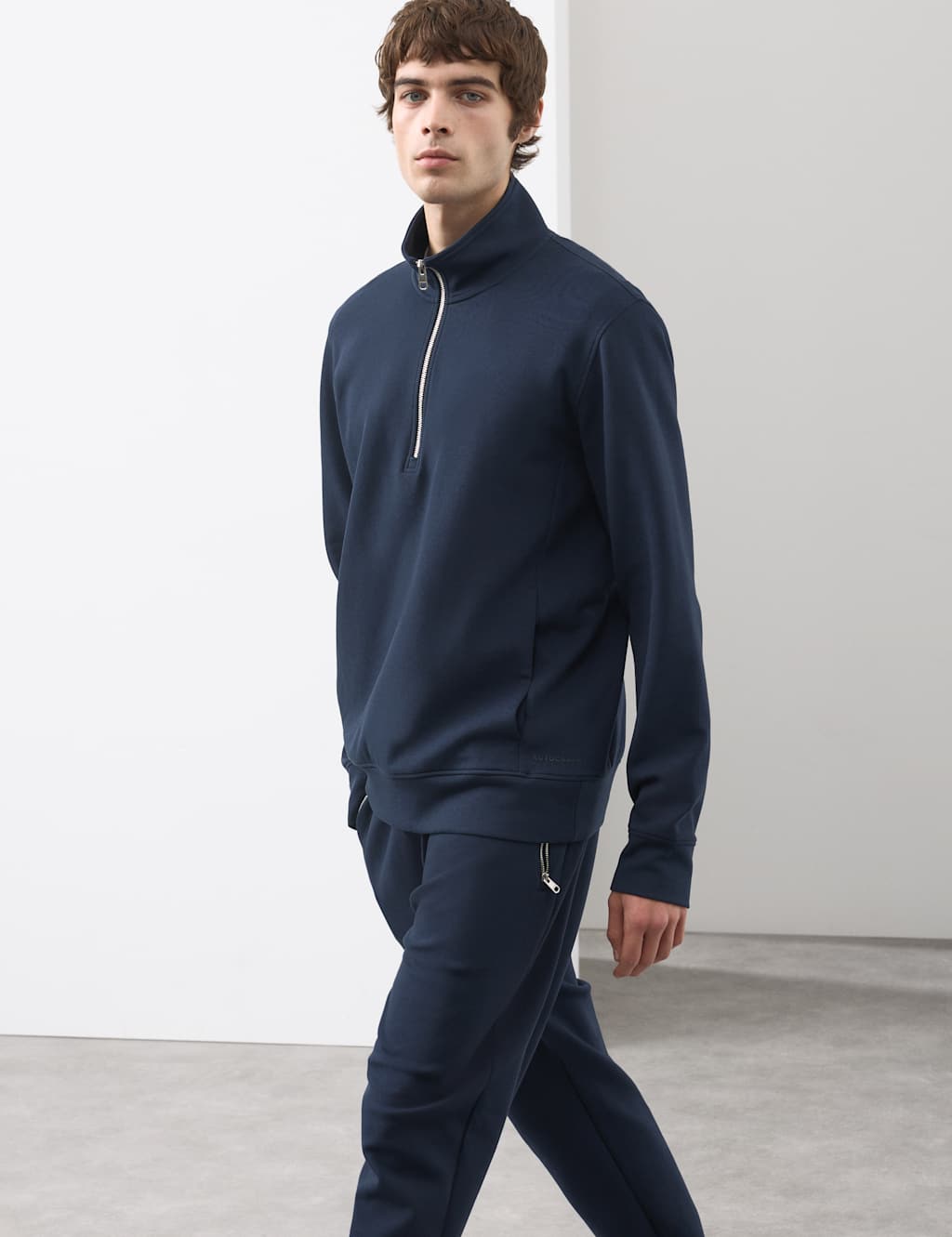 Marks & Spencer Autograph Men's Navy Cotton Pyjama Top – New With Tags