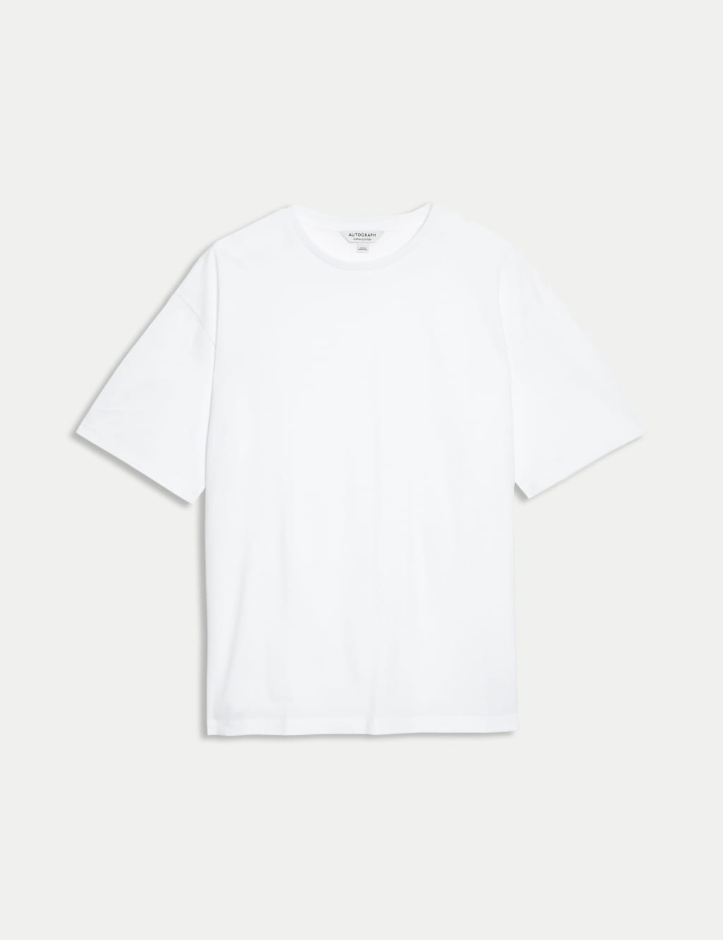 Autograph Pure Supima Cotton Oversized T-Shirt White