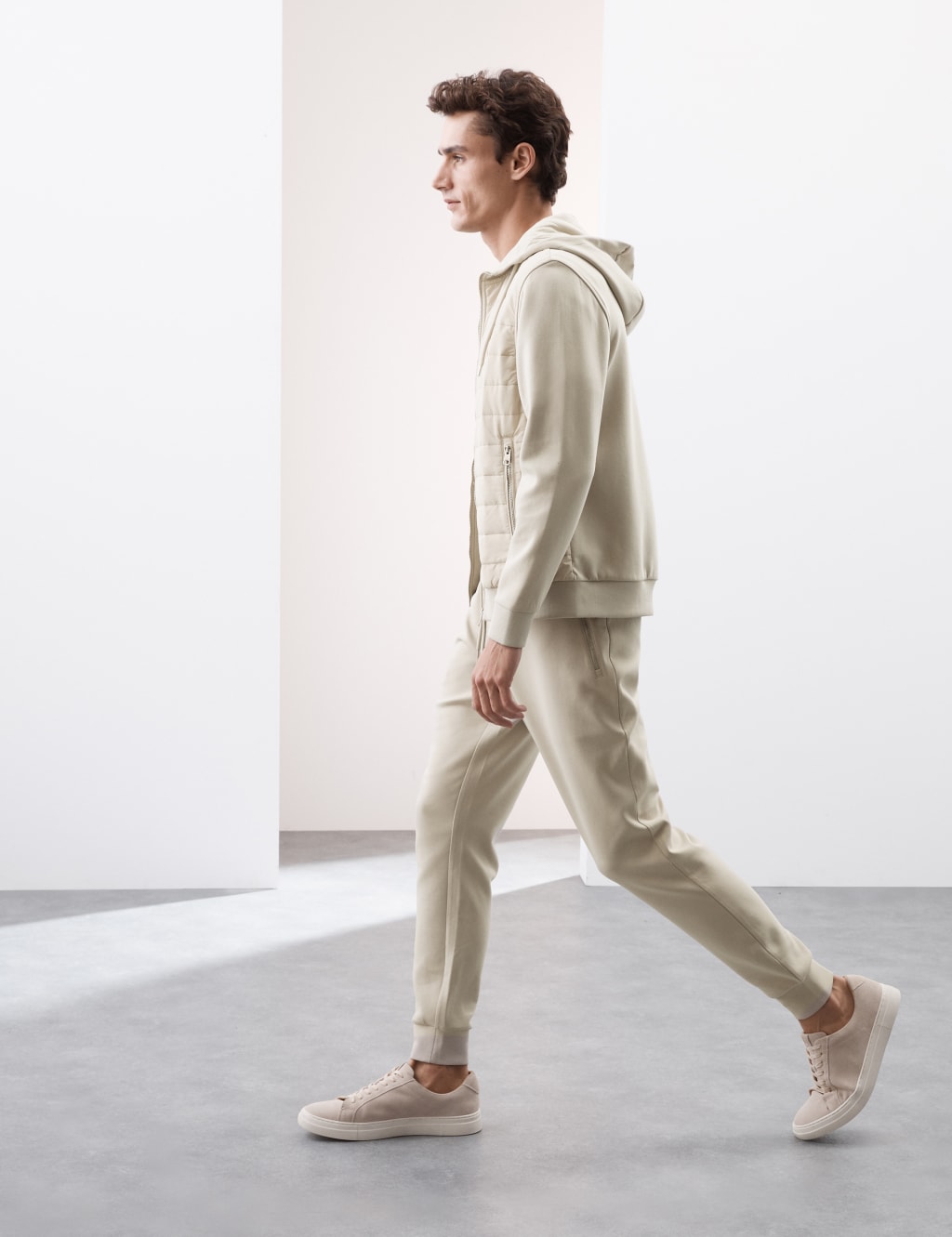 Regular Fit Cotton Rich Cuffed Joggers