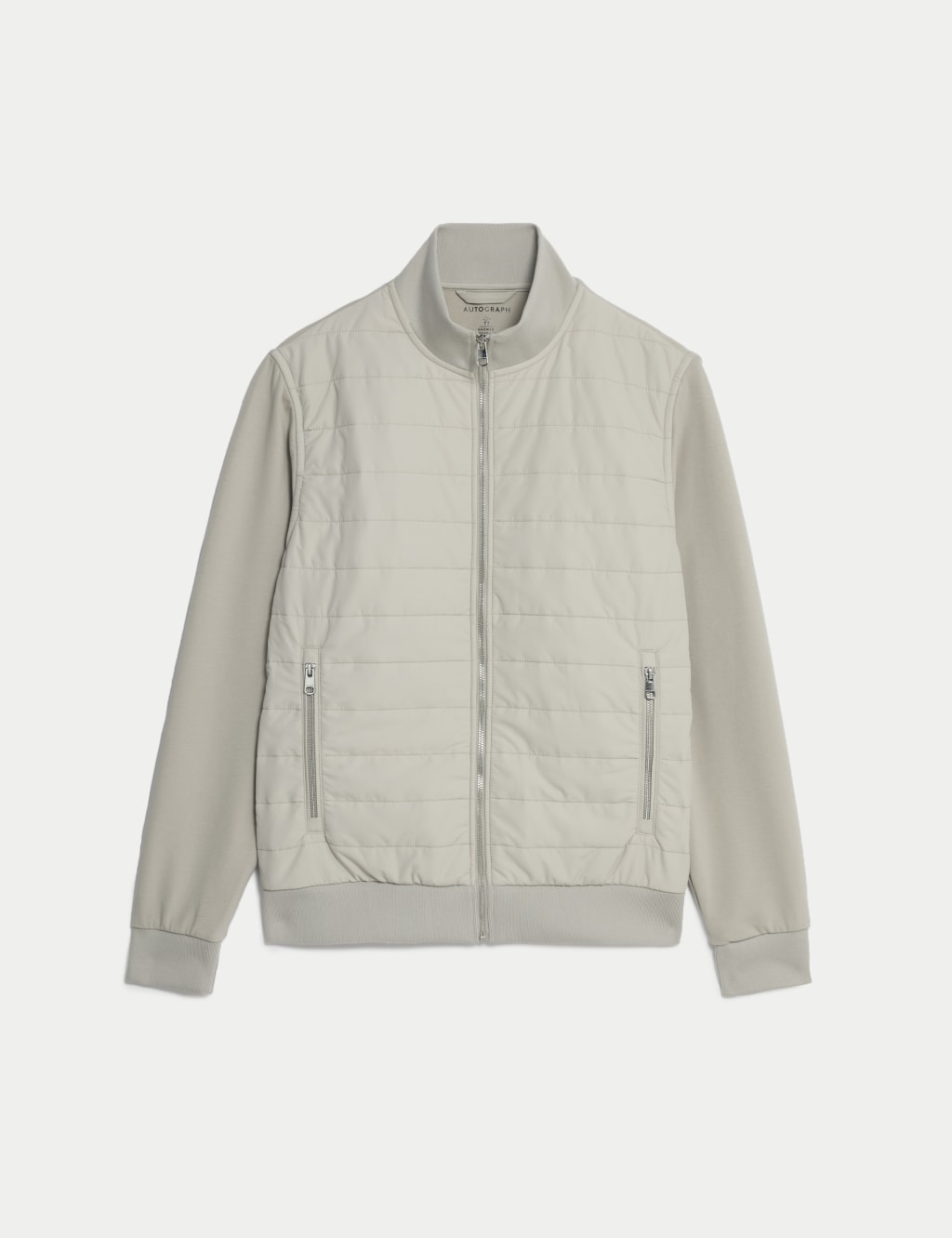 Cotton Rich Zip Up Quilted Jacket