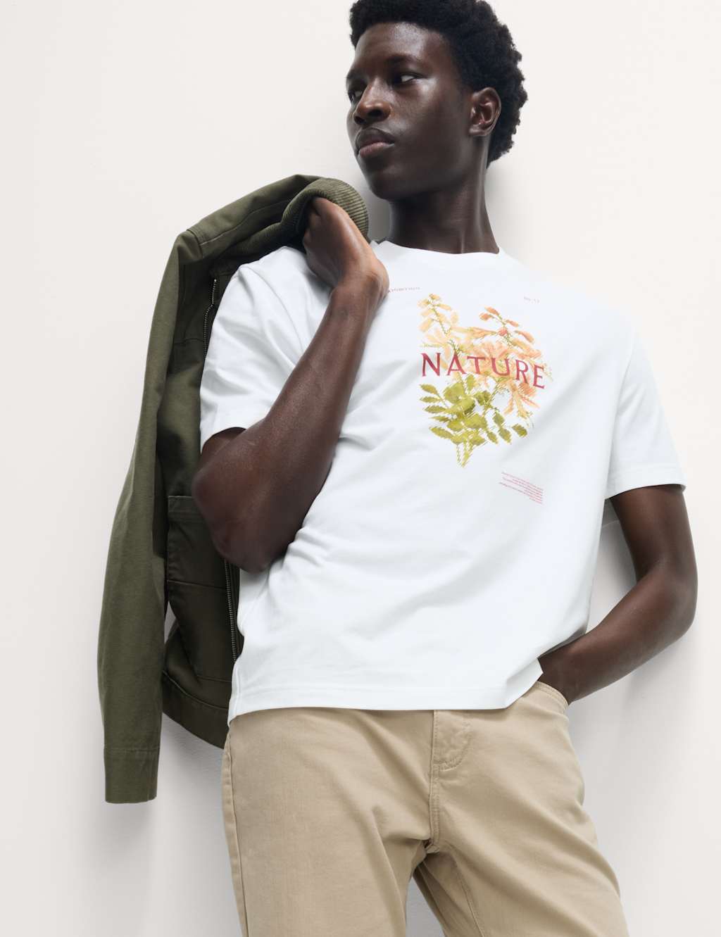 Pure Cotton Flower Graphic T-Shirt