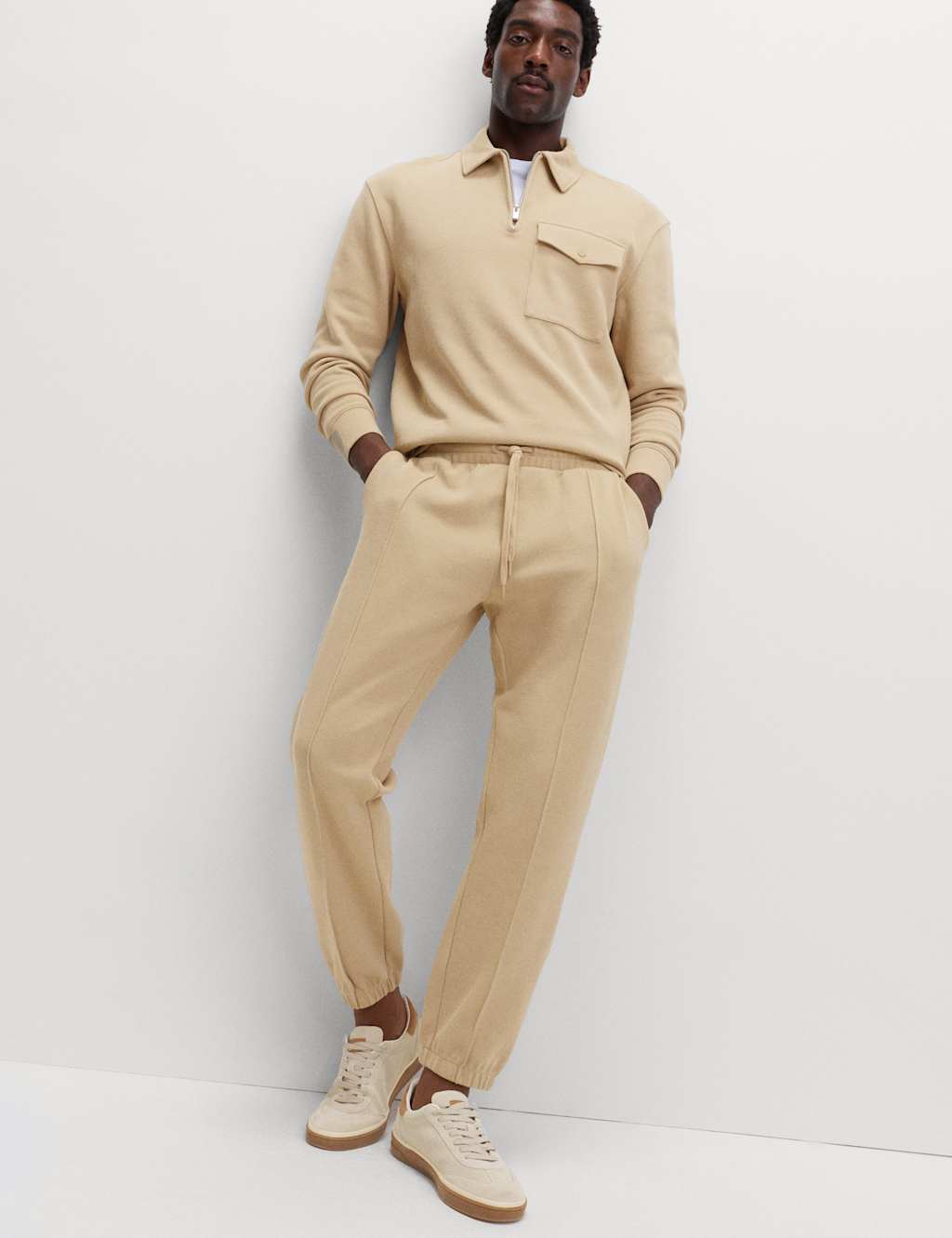 M&S Pique Scuba Joggers Sand