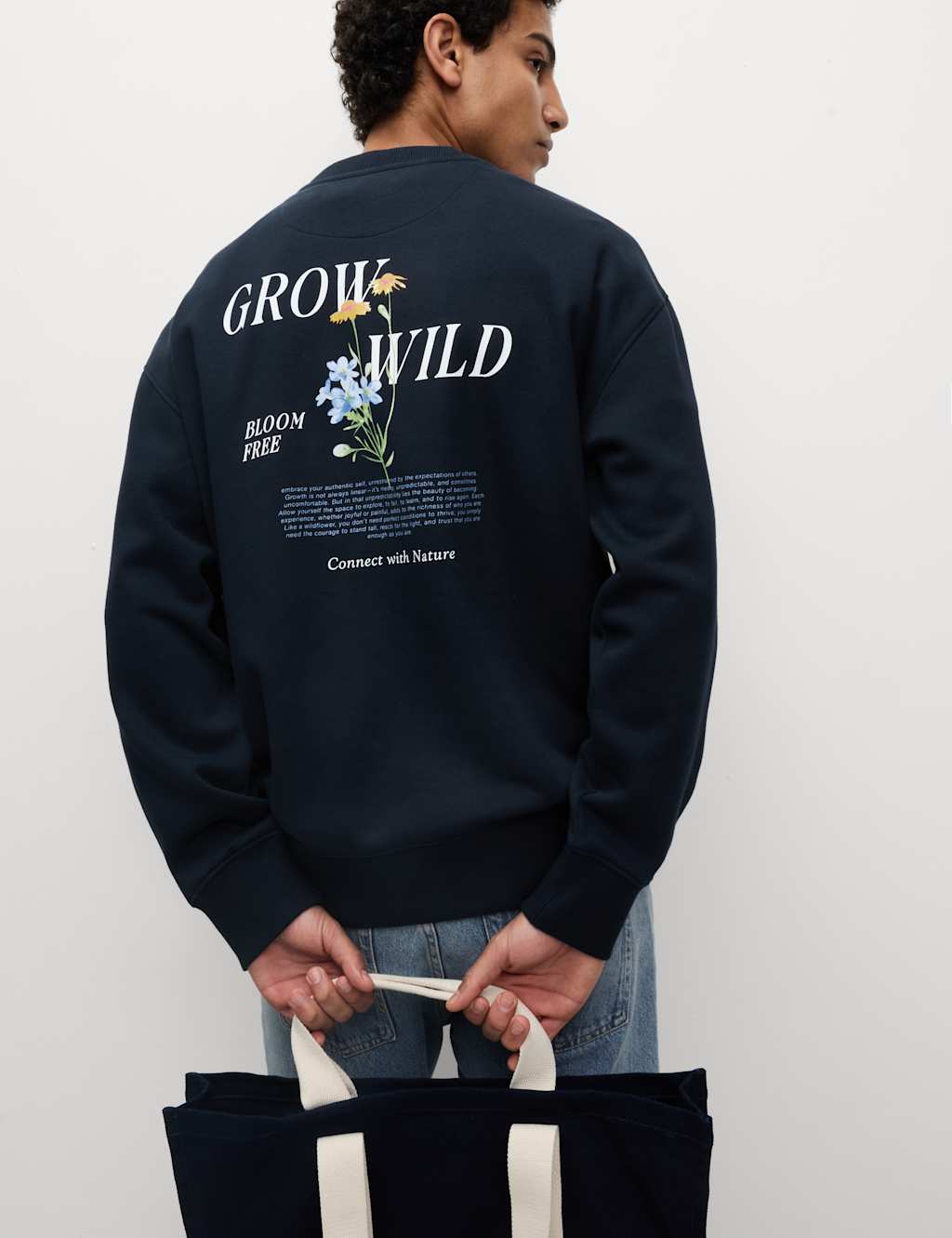 Pure Cotton Embroidered Sweatshirt