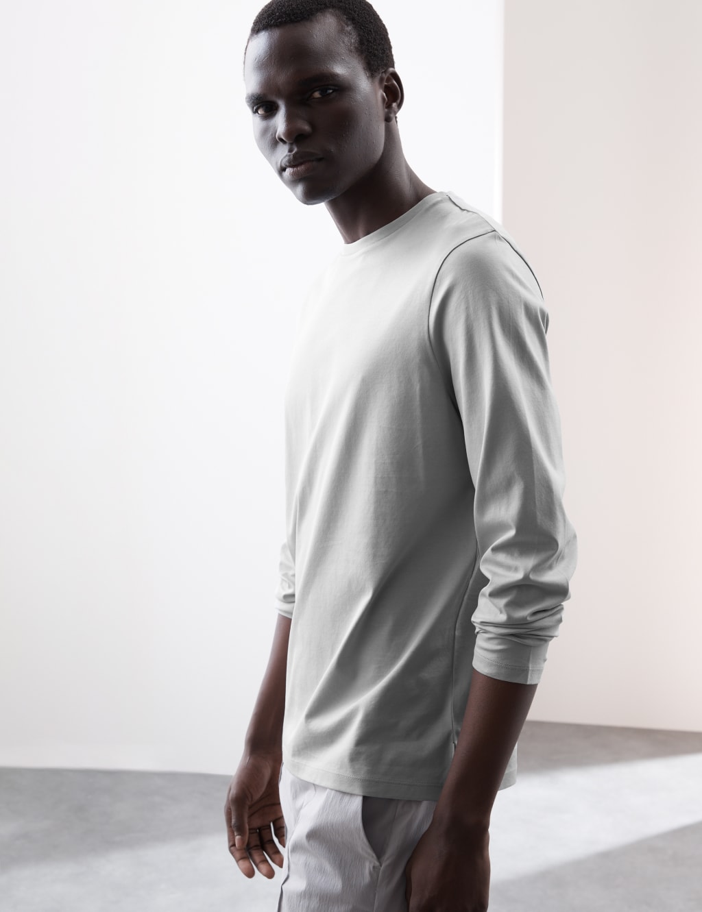 Pure Supima® Cotton Long Sleeve T-Shirt