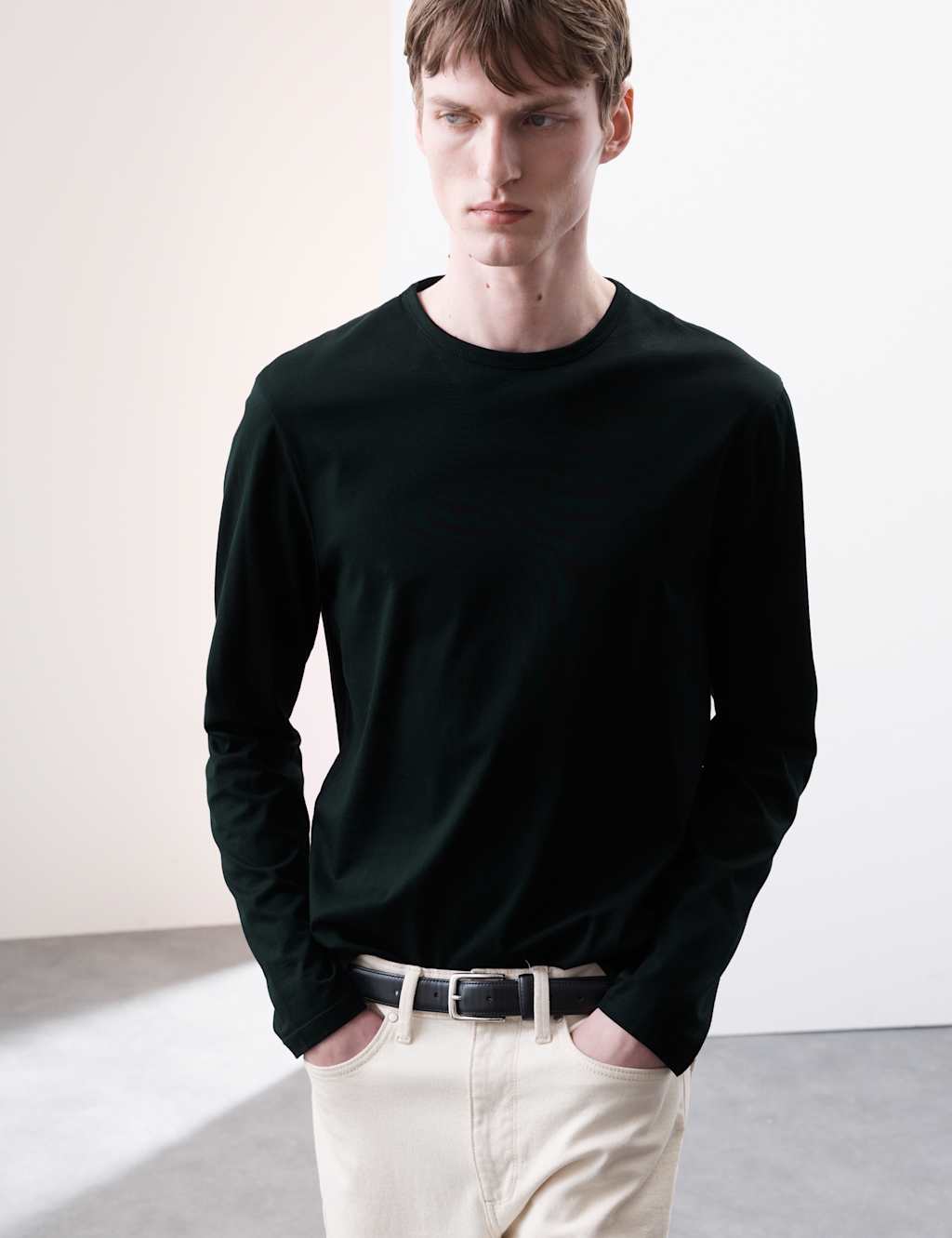 Pure Supima® Cotton Long Sleeve T-Shirt