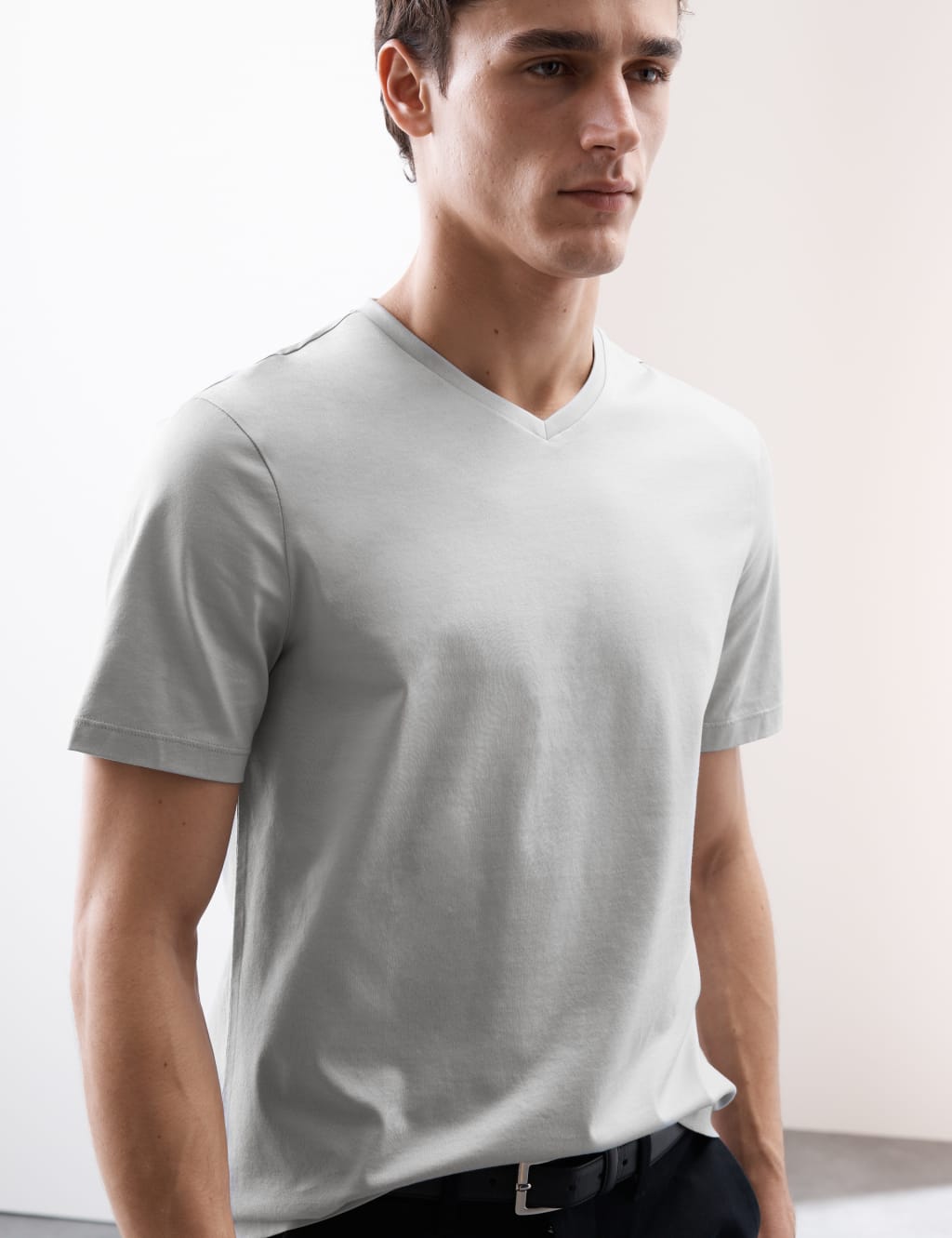 Pure Supima® Cotton V-Neck T-Shirt