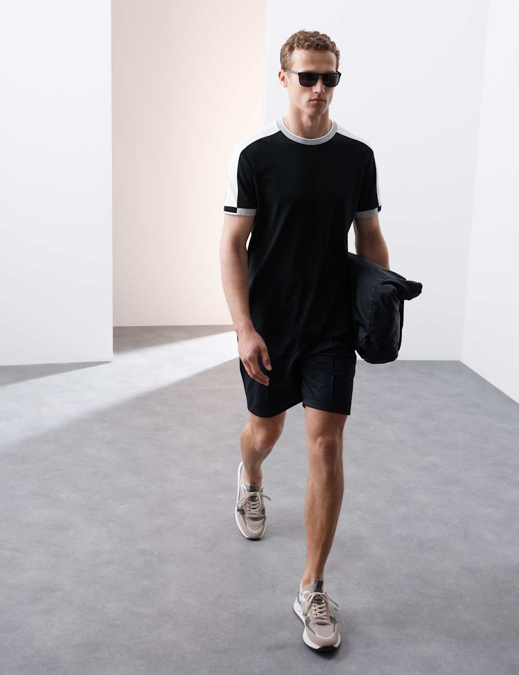Cotton Blend Micro Pique T-Shirt