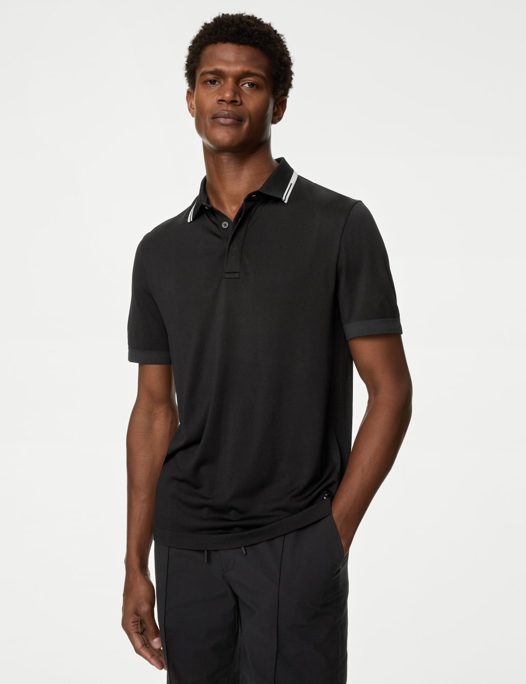 Men s Black Polo Shirts at M S