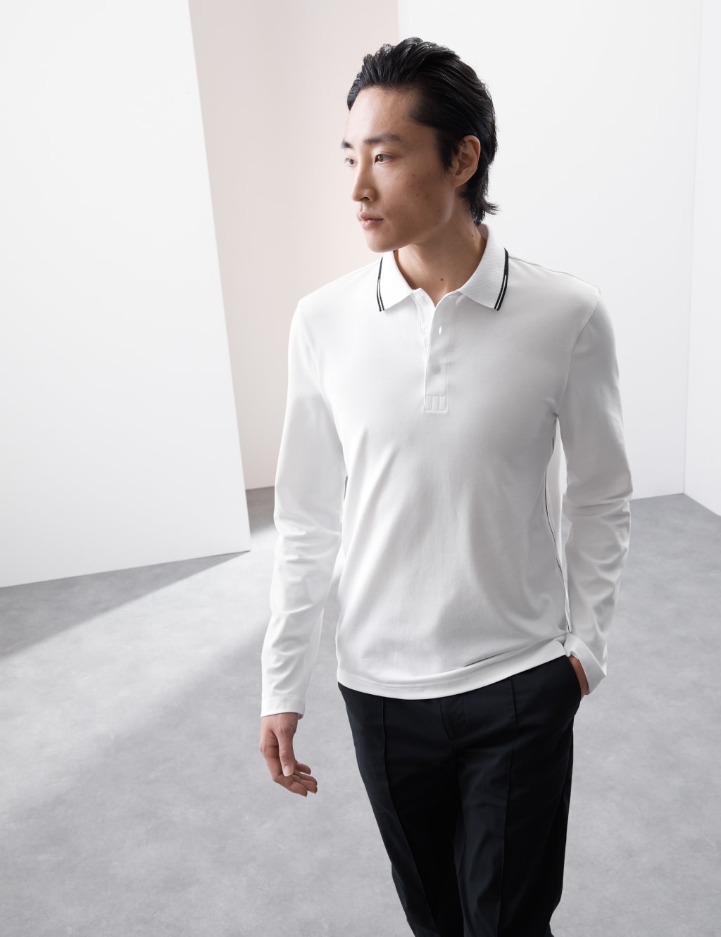 Cotton Rich Tipped Polo Shirt