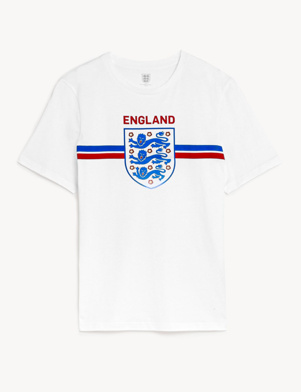 Pure Cotton Crew Neck England T-Shirt