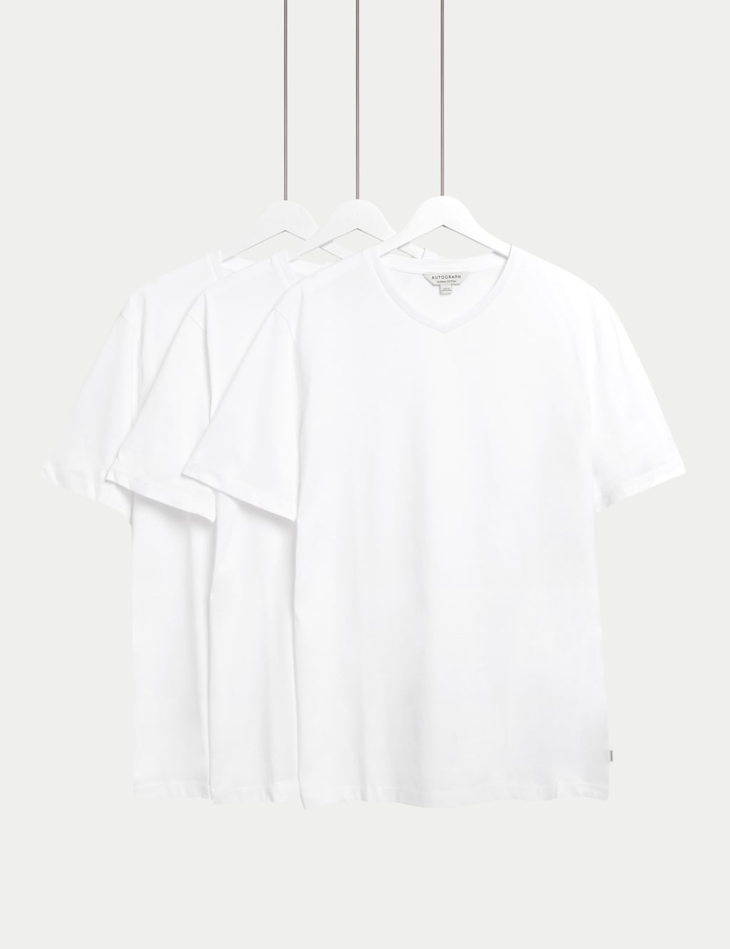 3pk Pure Supima® Cotton V-neck T-Shirts
