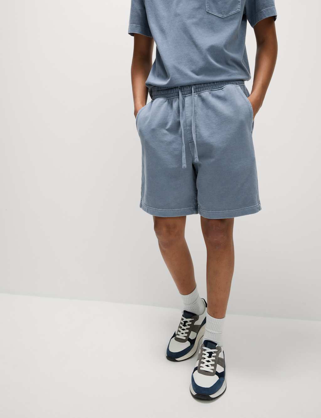 Relaxed Fit Pure Cotton Elasticated Waist Shorts