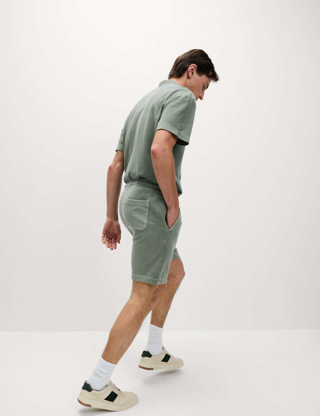 Relaxed Fit Pure Cotton Garment Dye Short