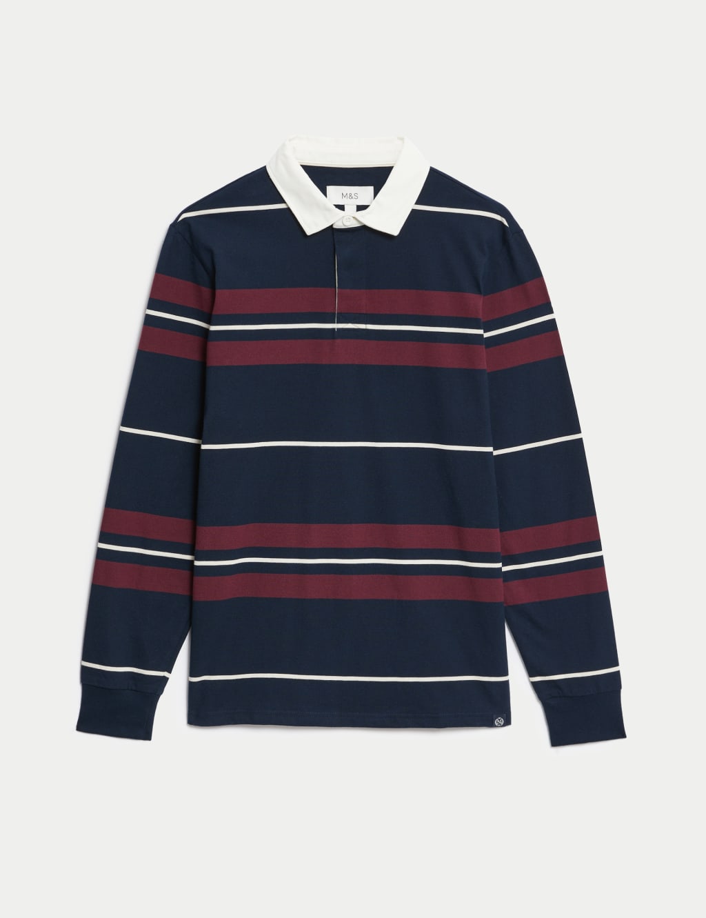 Pure Cotton Striped Rugby Shirt