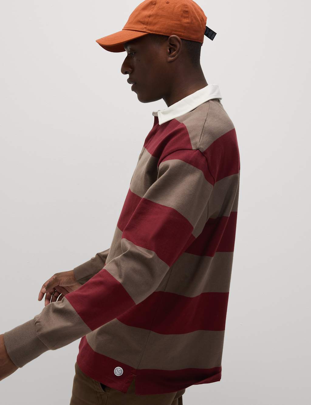 Pure Cotton Striped Rugby Shirt