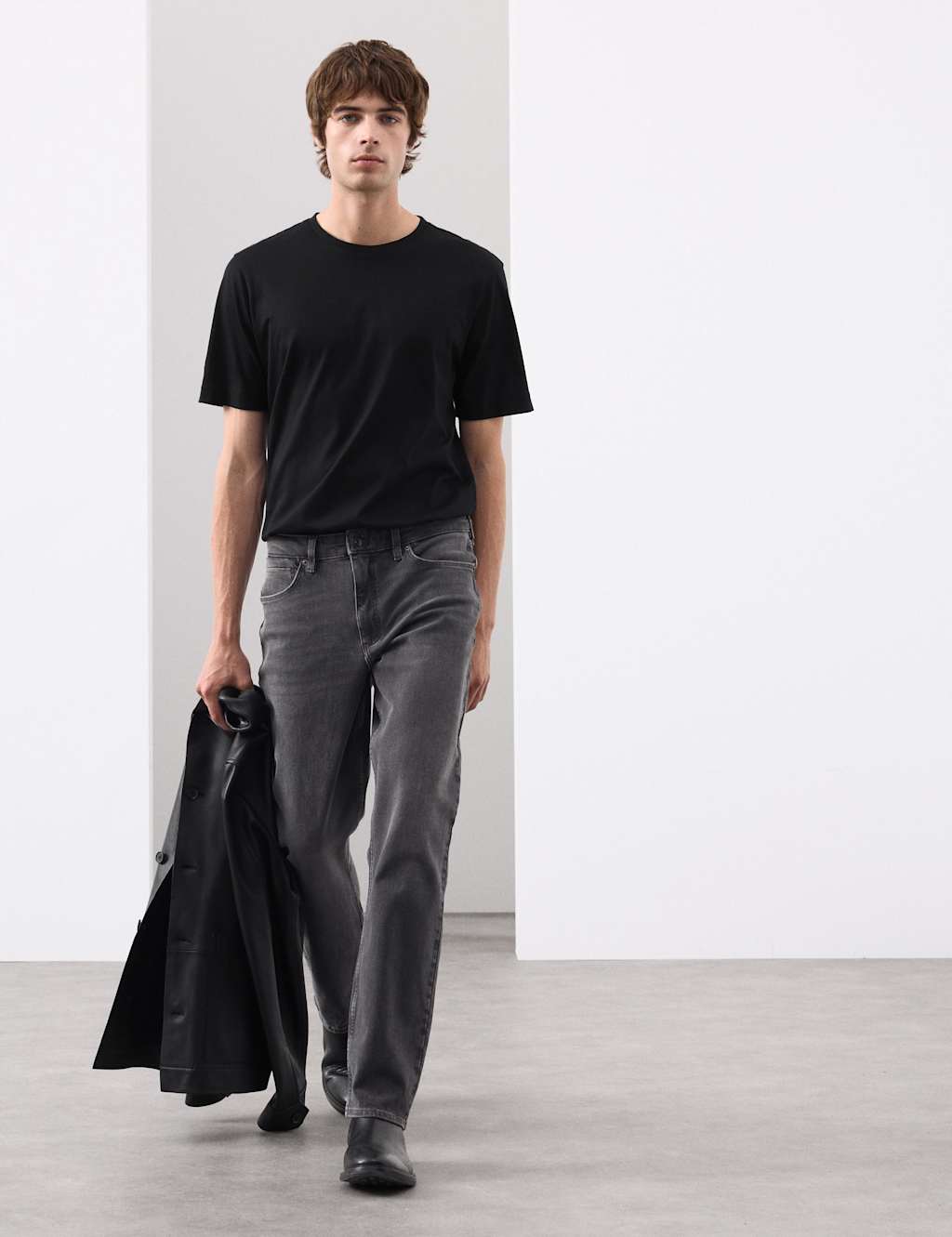 Autograph 3pk Pure Supima Cotton T-Shirts Dark Olive Mix