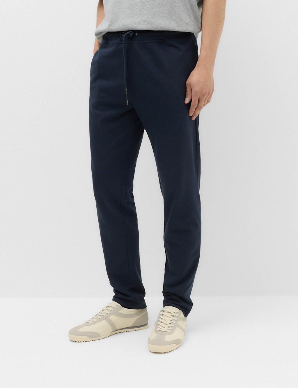 M&S Men's 2 Pack Cotton Rich Straight Leg Joggers - 2XL - Navy Mix