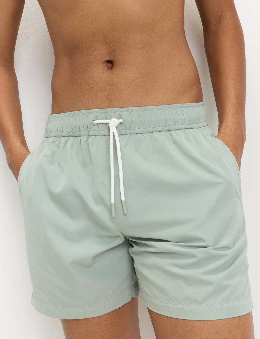 M&S Quick Dry Plain Swim Shorts Pistachio